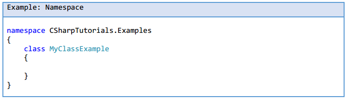 Namespace